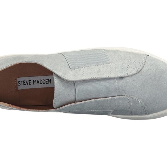 NEW Steve Madden Sneakers Brad Light Blue Slip On Shoes - Size 6 - Picture 2 of 6
